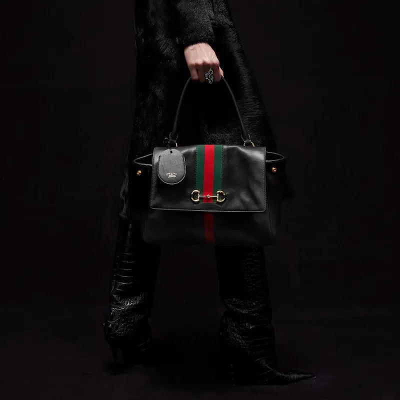 Gucci Paparazzo Series Medium Tote Bag Black