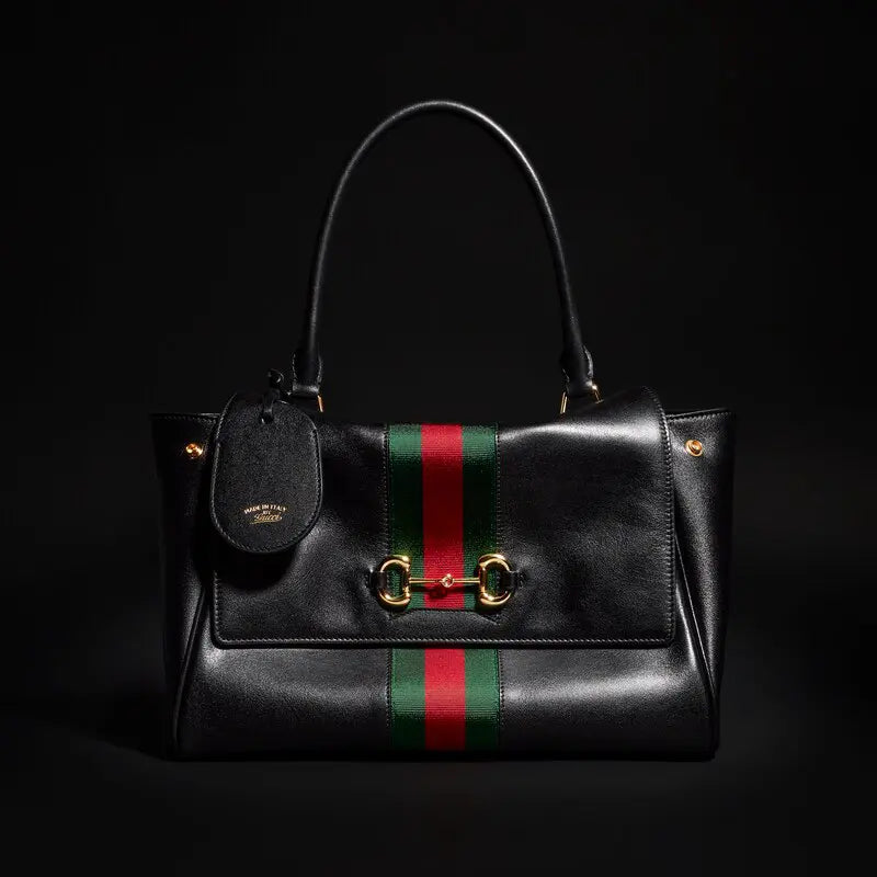 Gucci Paparazzo Series Medium Tote Bag Black