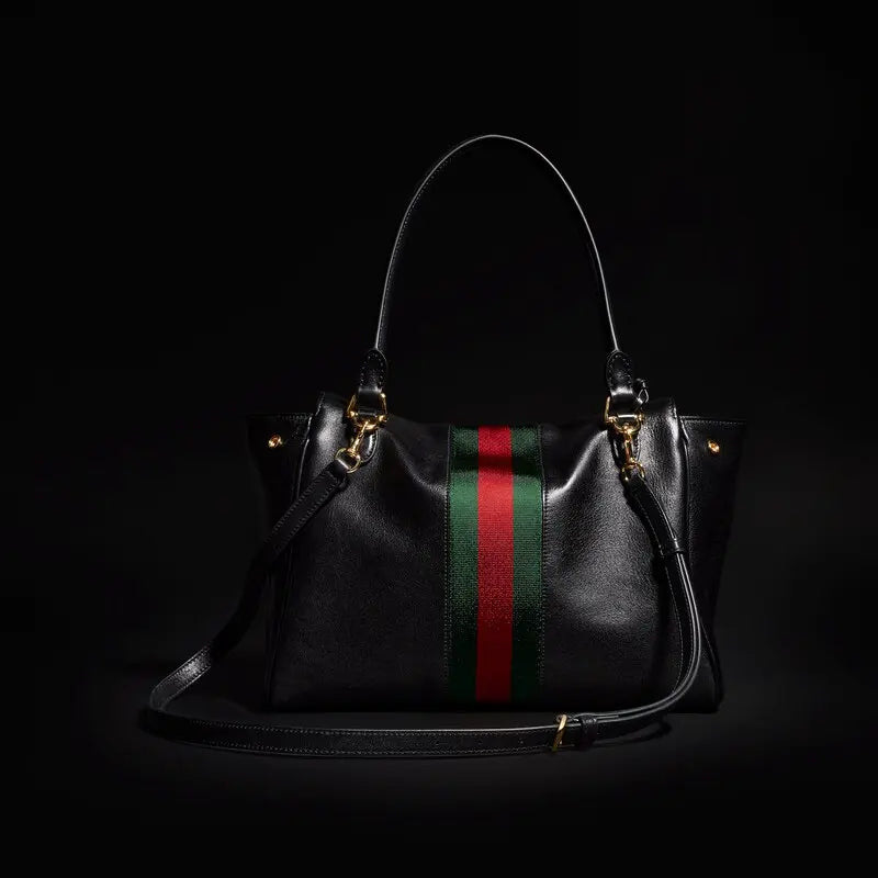 Gucci Paparazzo Series Medium Tote Bag Black