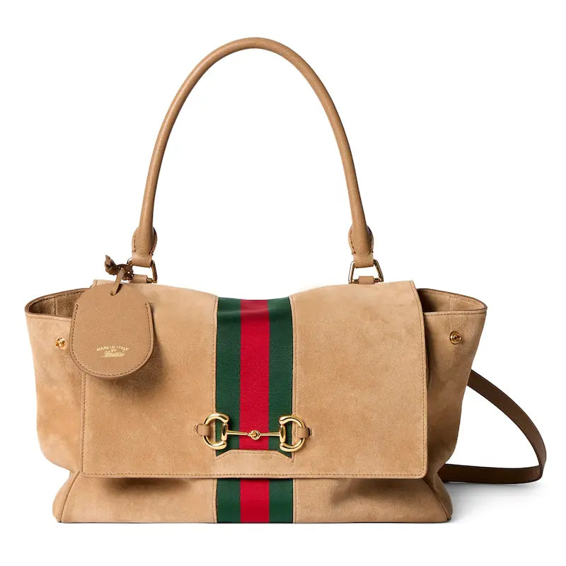 Gucci Paparazzo Series Medium Tote Bag Sand-colored
