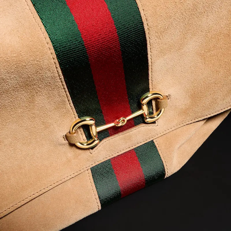 Gucci Paparazzo Series Medium Tote Bag Sand-colored