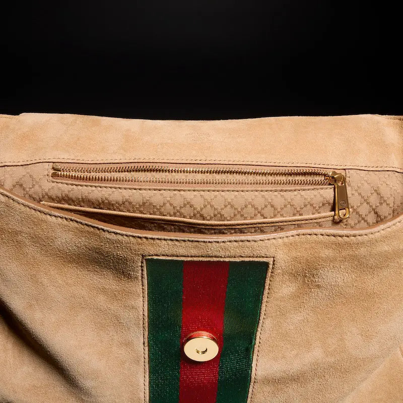 Gucci Paparazzo Series Medium Tote Bag Sand-colored