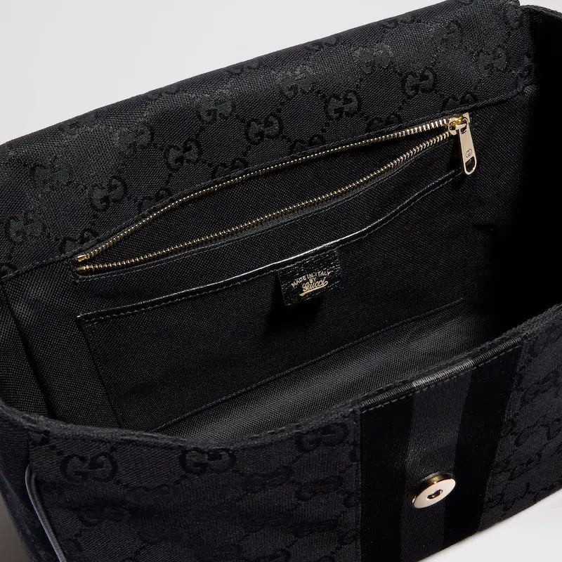 Gucci Paparazzo Series Medium Tote Bag Gray and Black