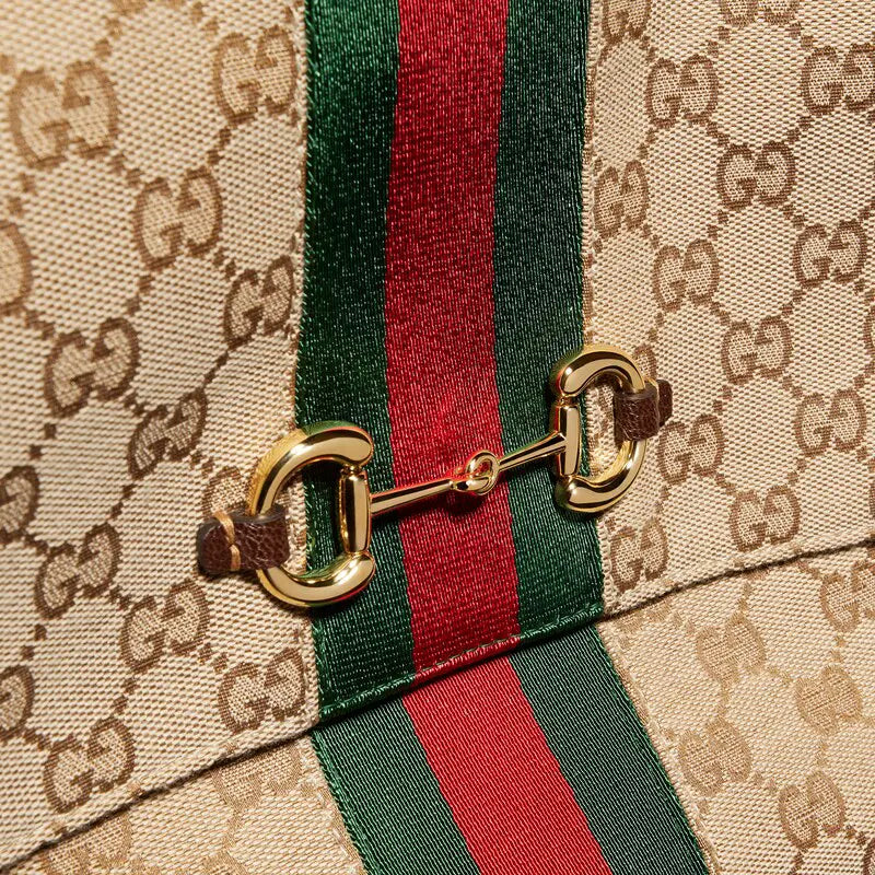 Gucci Paparazzo Series Medium Tote Bag Beige and Brown