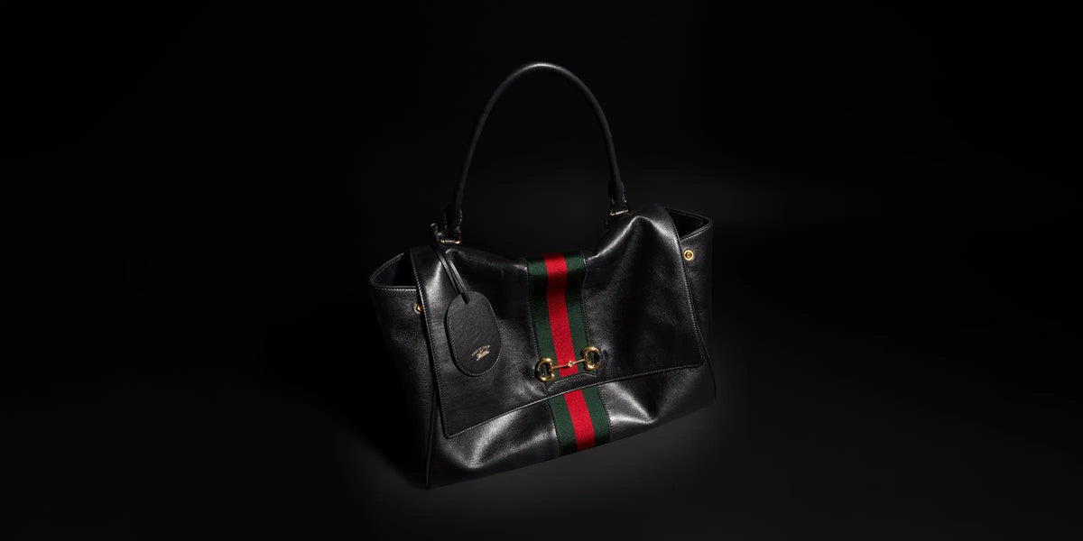 Gucci Paparazzo Series Large Tote Bag Black