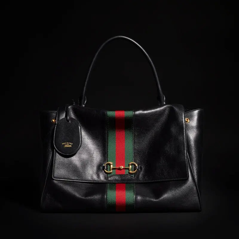 Gucci Paparazzo Series Large Tote Bag Black