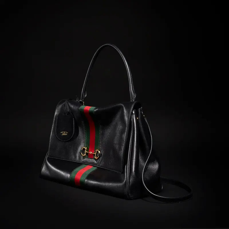 Gucci Paparazzo Series Large Tote Bag Black