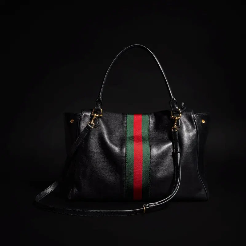 Gucci Paparazzo Series Large Tote Bag Black