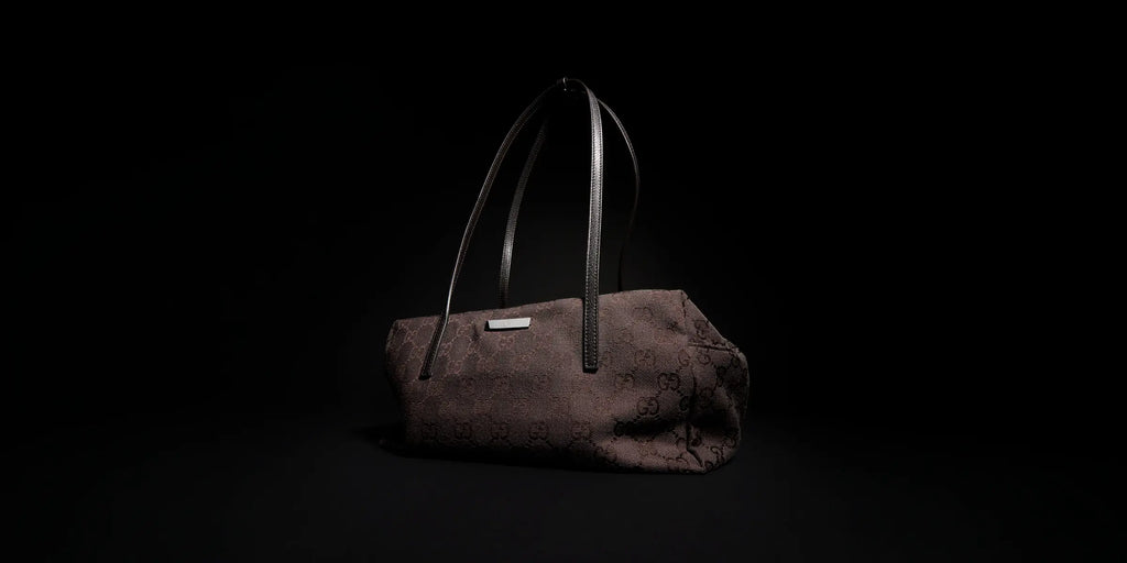 Gucci Melrose Collection Medium Boston Bag Dark Brown
