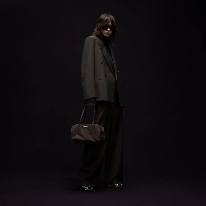 Gucci Melrose Collection Medium Boston Bag Dark Brown