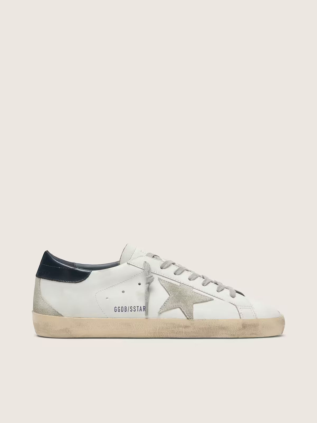 Golden Goose Super-Star with suede star and blue heel tab