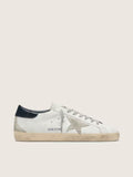 Golden Goose Super-Star with suede star and blue heel tab