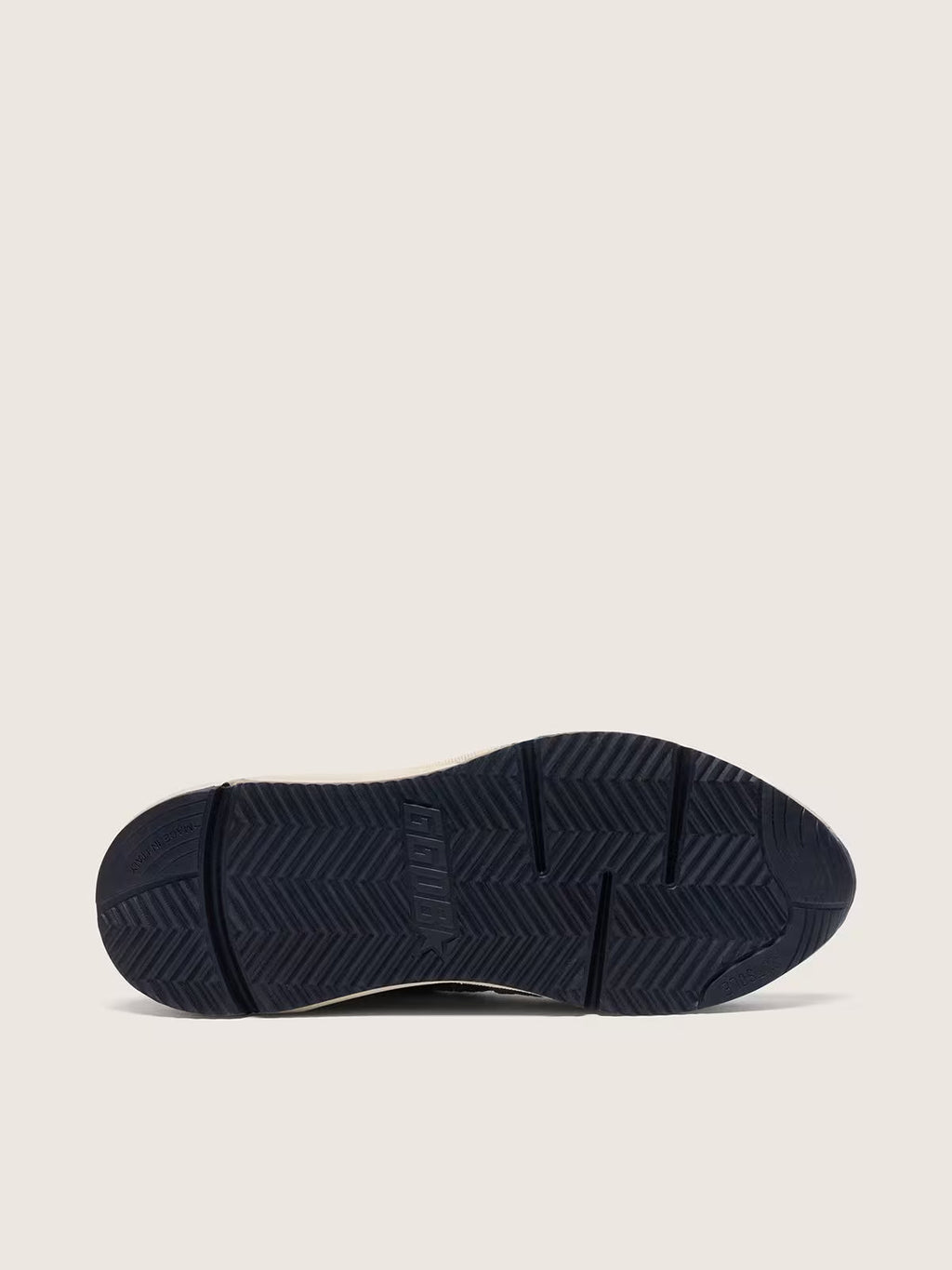Golden Goose Running Sole in silver glitter and dove gray suede