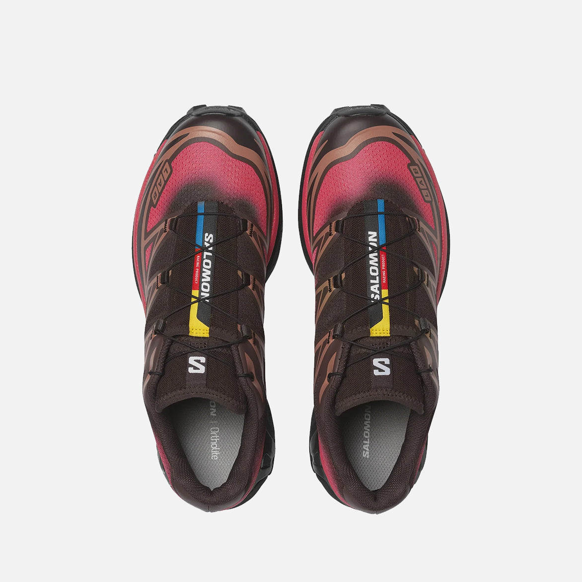 XT-6 SKYLINE - BLACK COFFEE / RED