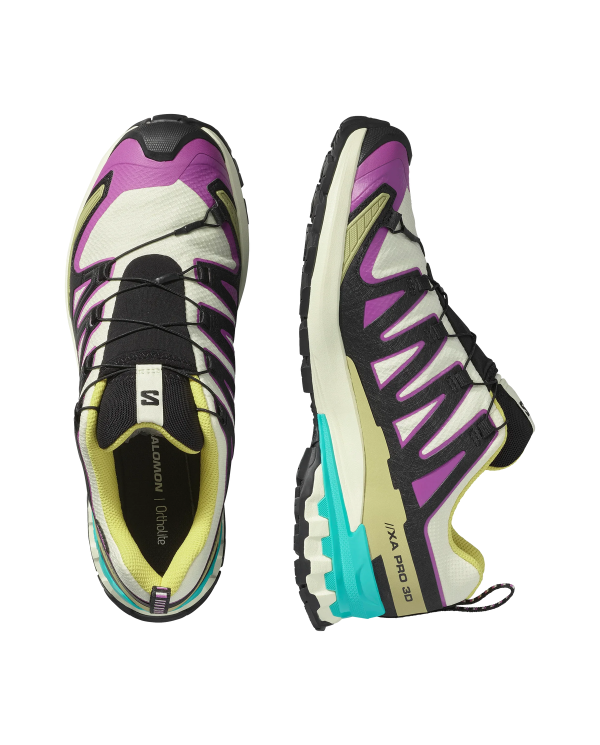 Salomon XA PRO 3D V9 GORE-TEX Transparent Yellow / Black / Waterfall