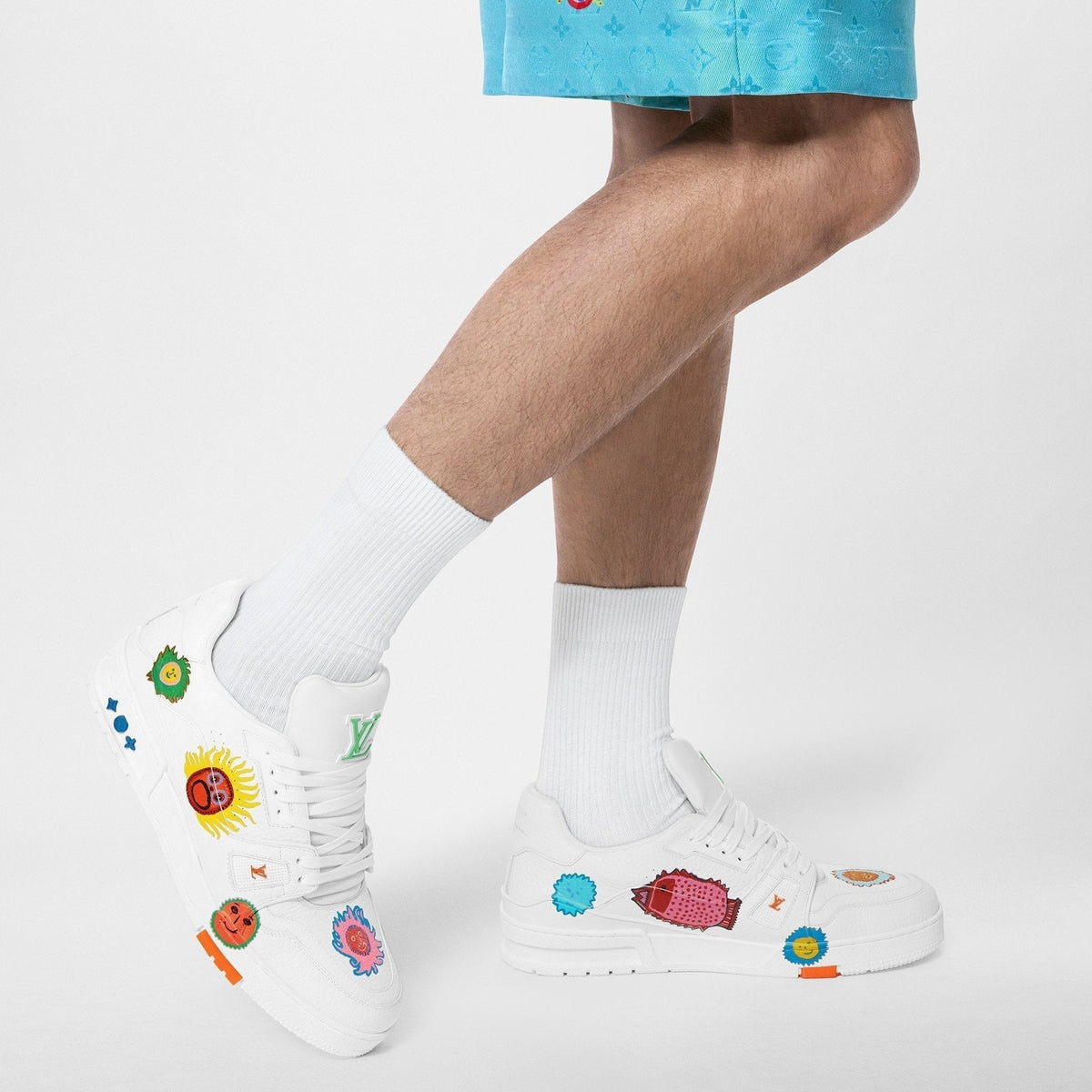Louis Vuitton x Yayoi Kusama Trainer "White Print"