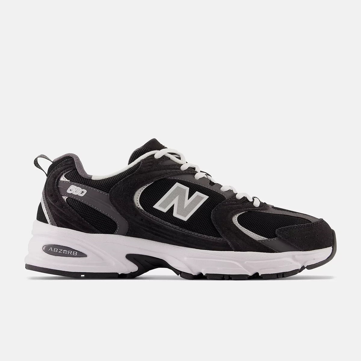 New Balance 530 BLACK with MAGNET and Silver Metallic