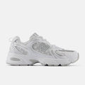 New Balance 530 White with Silver Metalic