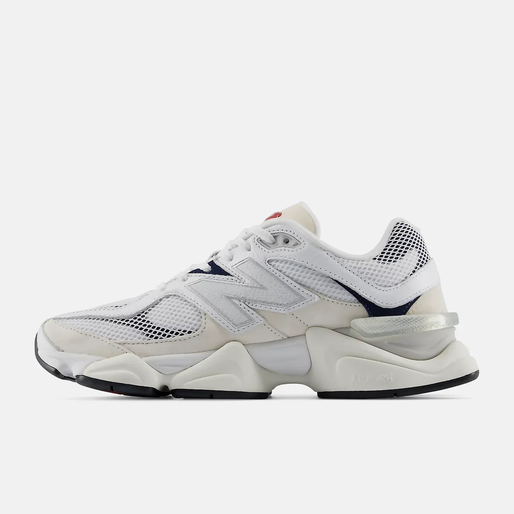 New Balance 9060 WHITE with SHADOW RED