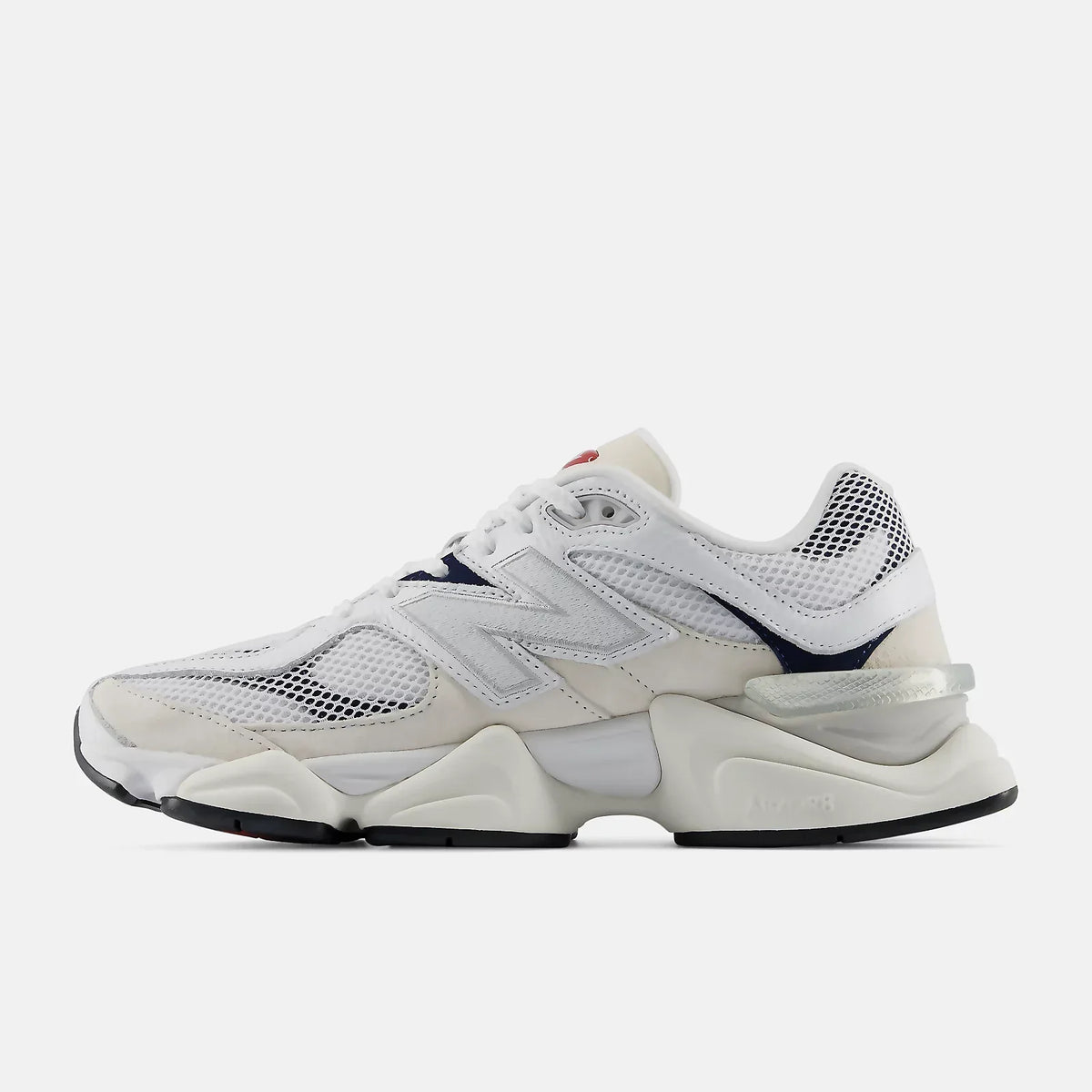 New Balance 9060 WHITE with SHADOW RED
