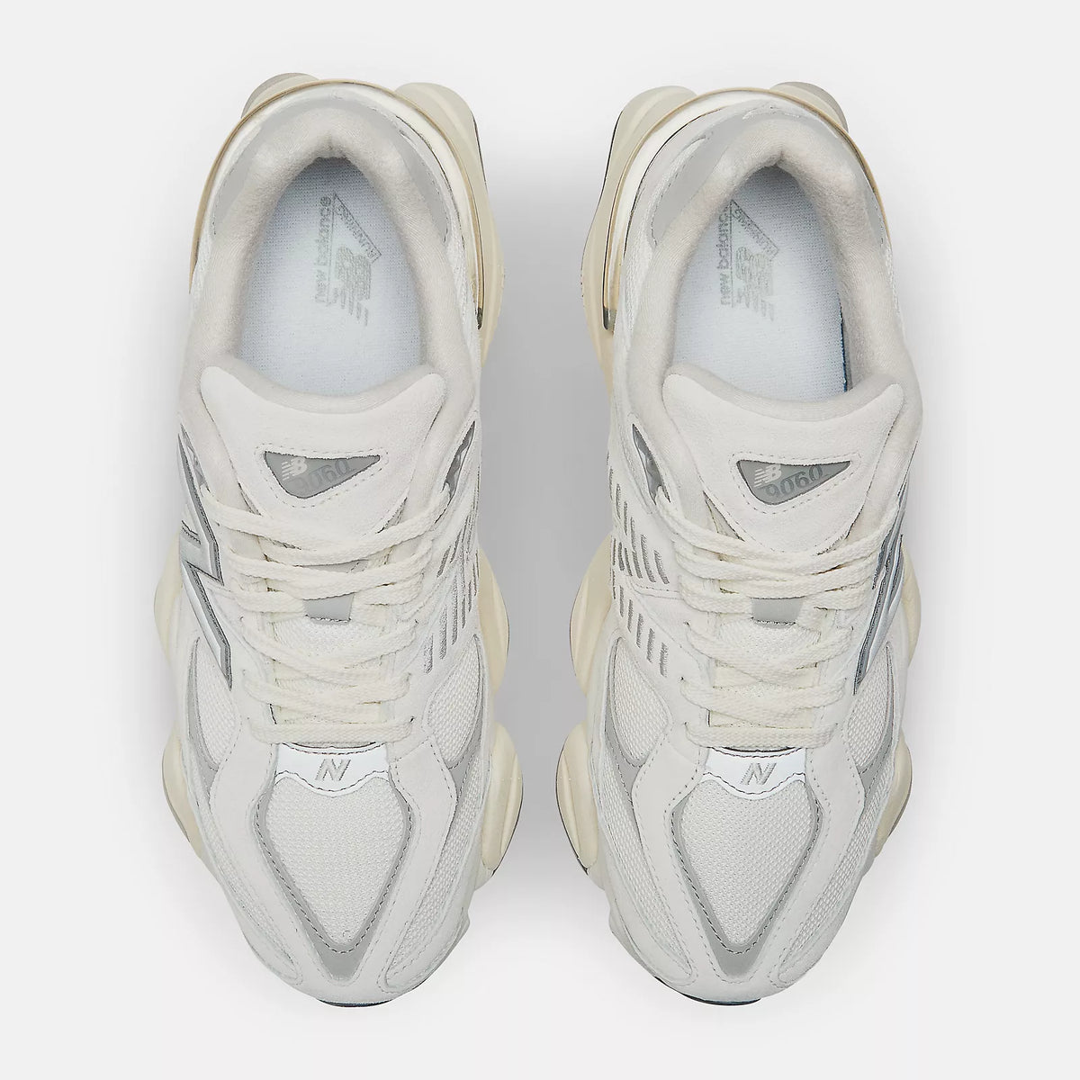 New Balance 9060 SEA SALT with CONCRETE and Silver Metallic